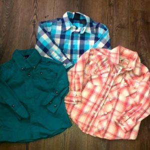 Toddler Boys Button-Up Bundle